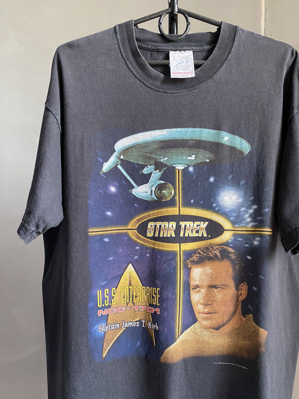 Star Wars × Vintage Vintage 2000 STAR TREK Capitan James Kirk Sci Fi T Shirt Size US L / EU 52-54 / 3 - 2 Thumbnail