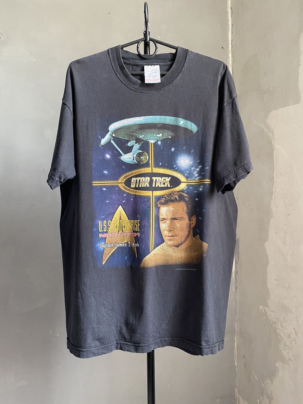 Star Wars × Vintage Vintage 2000 STAR TREK Capitan James Kirk Sci Fi T Shirt Size US L / EU 52-54 / 3 - 1 Thumbnail