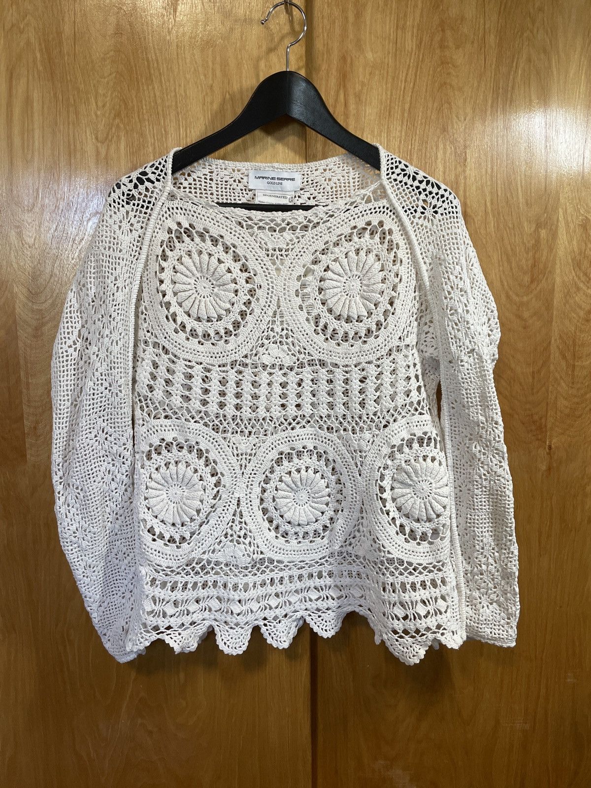 着丈66Marine Serre 20SS Crochet knit M - トップス