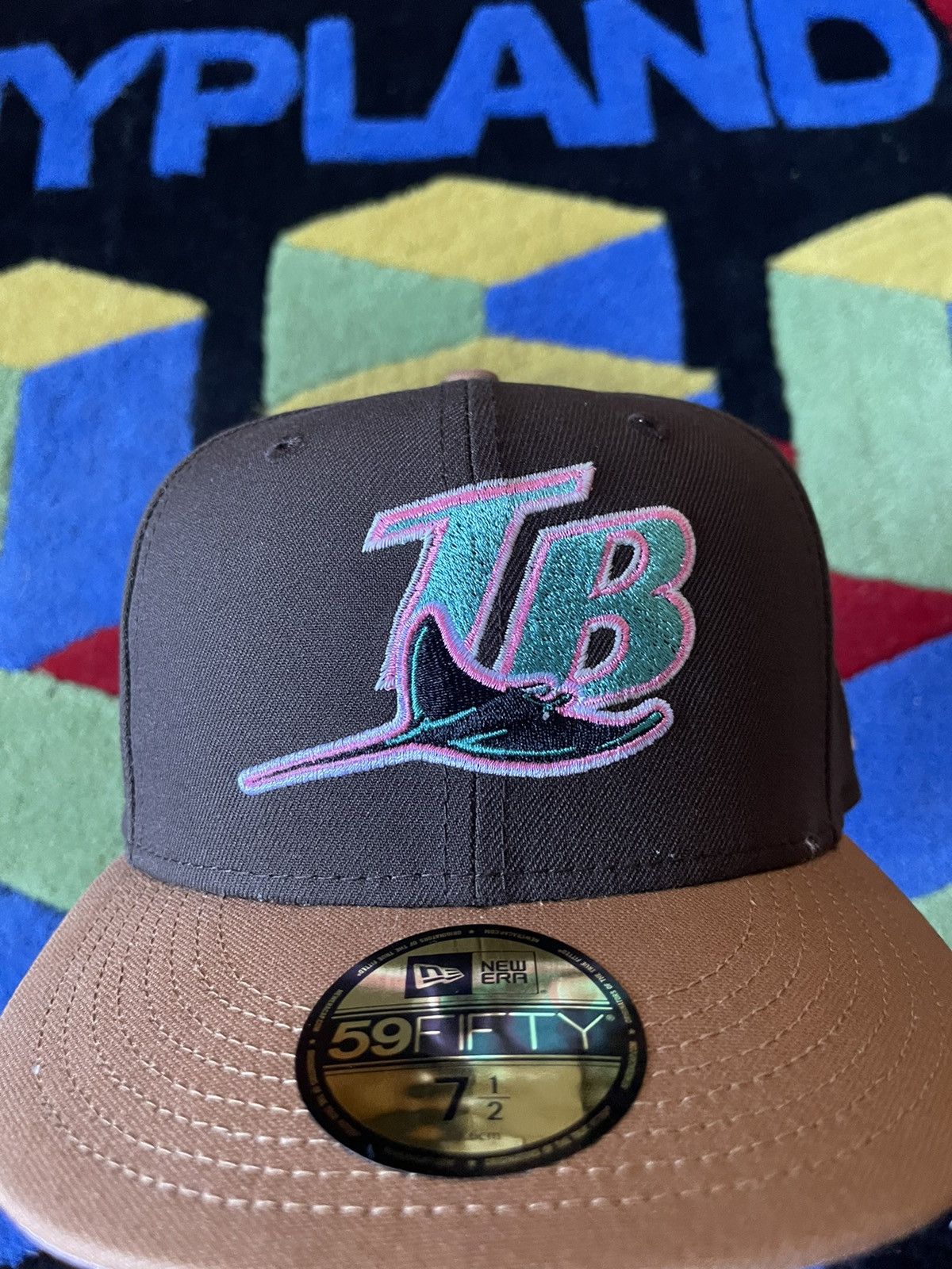 Hat Club × New Era 7 1/2 CAP CITY WALNUT/BROWN TAMPA BAY RAYS W/ PINK UV Size ONE SIZE - 1 Thumbnail