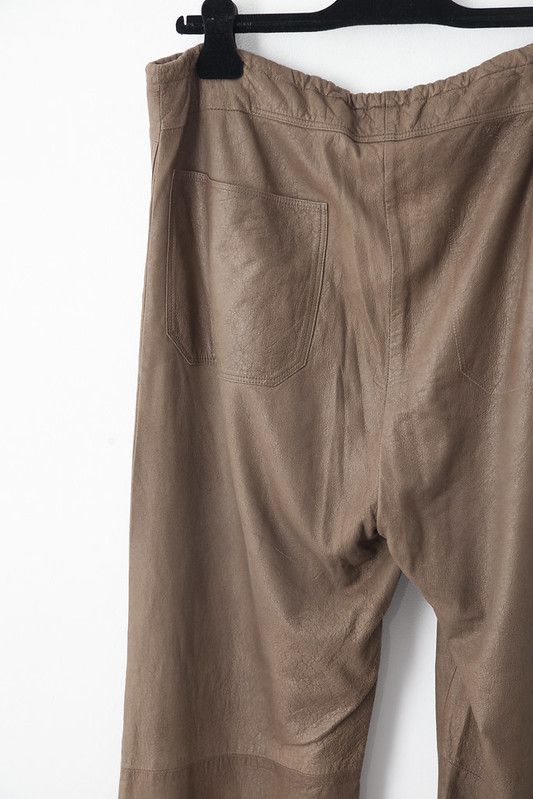 Rick Owens AW02 leather baggy sweatpants Size US 31 - 5 Thumbnail