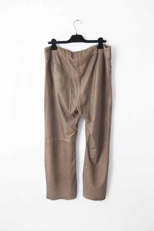 Rick Owens AW02 leather baggy sweatpants Size US 31 - 4 Thumbnail