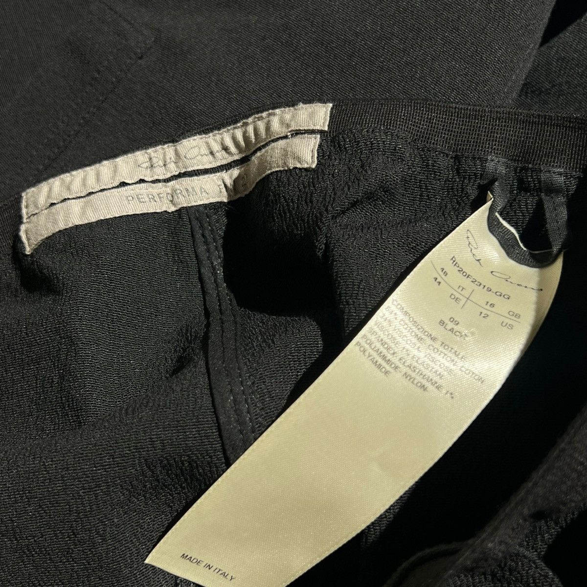Rick Owens FW20 Performa textured stretch waist trouser Size US 32 / EU 48 - 3 Thumbnail