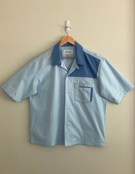 Maison Margiela Camp-Collar Deconstructed Short Sleeve Work Shirt Size US XL / EU 56 / 4 - 1 Preview