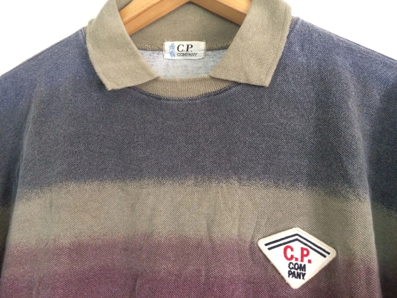 C.P. Company × Vintage 🔥🔥C.P. Company Striped Polo T-Shirt Size US M / EU 48-50 / 2 - 7 Thumbnail