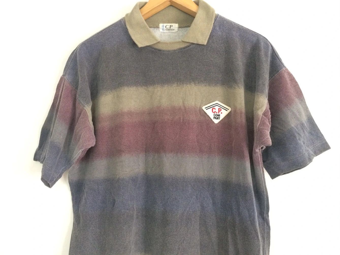 C.P. Company × Vintage 🔥🔥C.P. Company Striped Polo T-Shirt Size US M / EU 48-50 / 2 - 6 Thumbnail