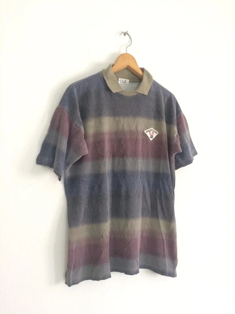 C.P. Company × Vintage 🔥🔥C.P. Company Striped Polo T-Shirt Size US M / EU 48-50 / 2 - 2 Thumbnail