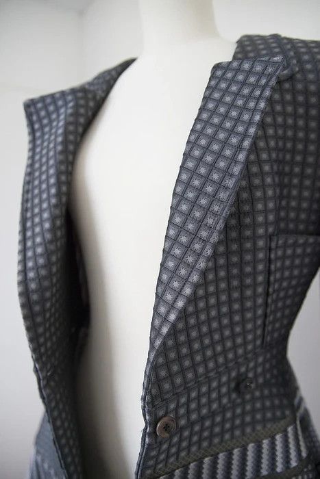 Thom Browne AW13 slik jacquard coat Size XS / US 0-2 / IT 36-38 - 3 Thumbnail