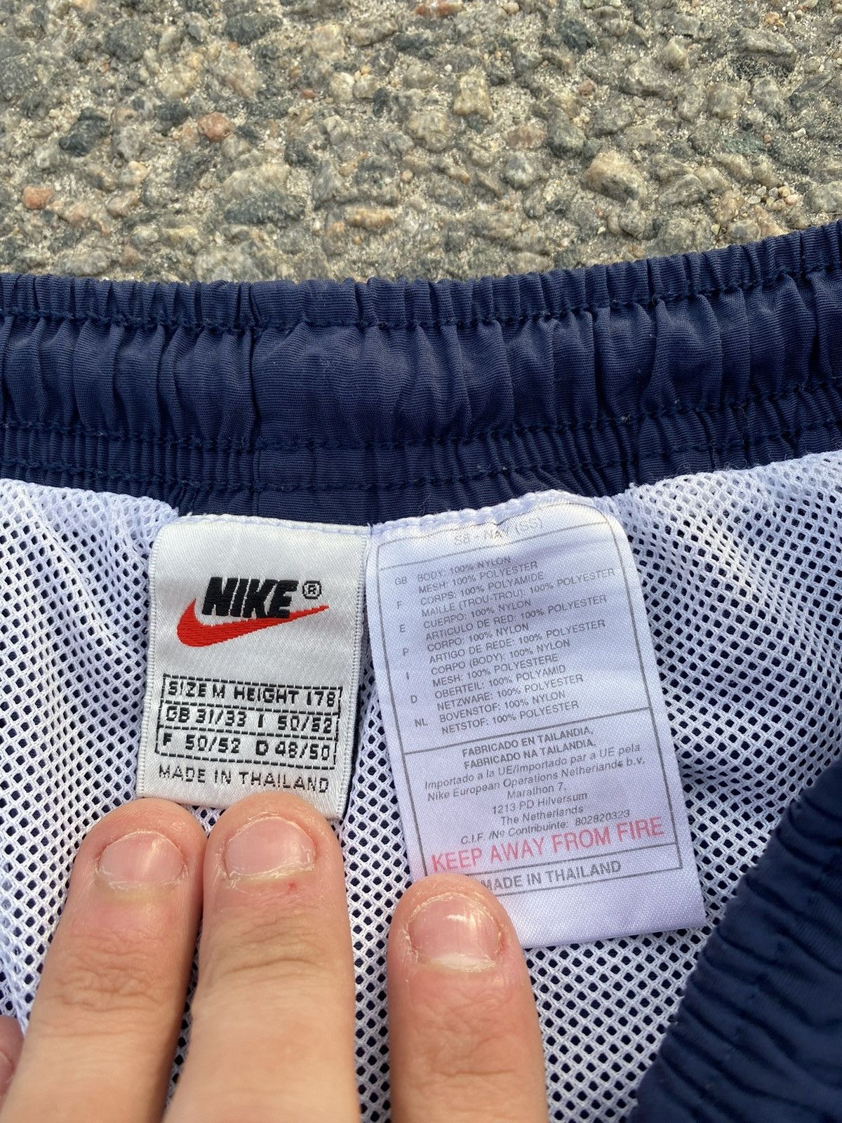 Nike × Vintage Mens Vintage Nike nylon shorts 90s streetwear y2k rare acg Size US 32 / EU 48 - 4 Thumbnail