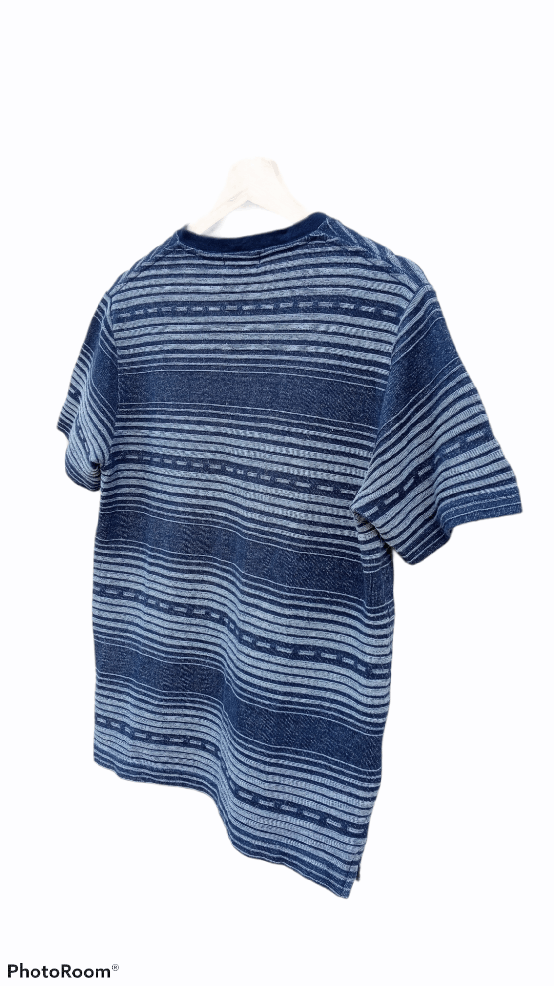 Beams Plus × Japanese Brand × Vintage 🔥🔥Vtg Style Beams Heart V Neck Border Striped T-Shirt Size US S / EU 44-46 / 1 - 12 Thumbnail