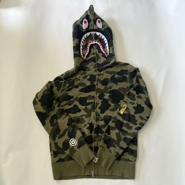 Bape Bape 1st Camo Shark Full Zip Hoodie | Grailed