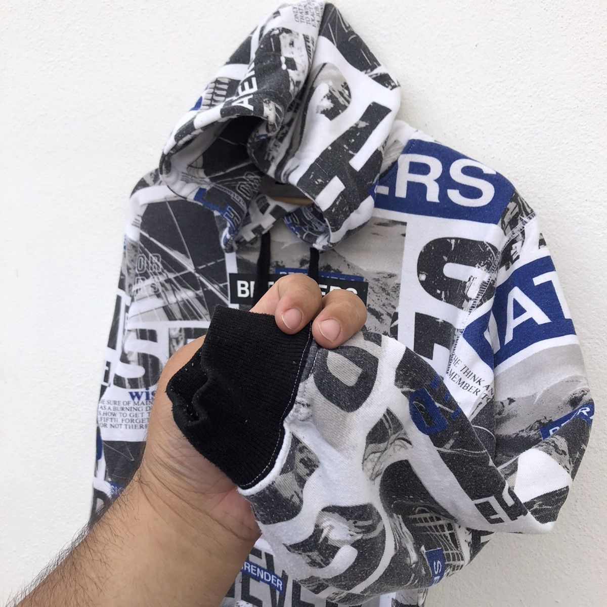 Japanese Brand RARE DESIGN FULL PRINT HOODIE B ONE SOUL Size US M / EU 48-50 / 2 - 6 Thumbnail