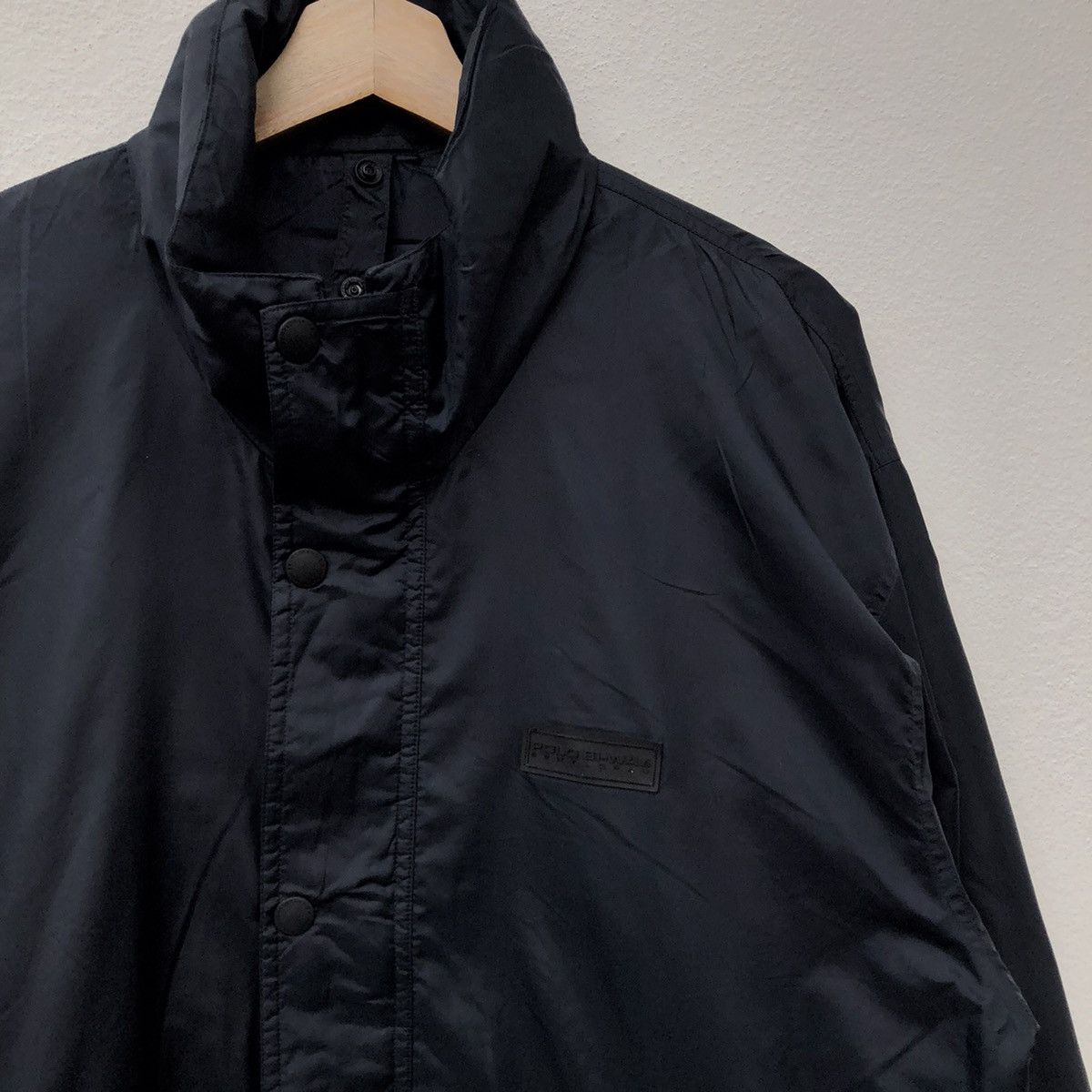 Japanese Brand ULTIMATE BLACK ZIPPER JACKET POLO BI-WAY SENTLORAN Size US L / EU 52-54 / 3 - 3 Thumbnail