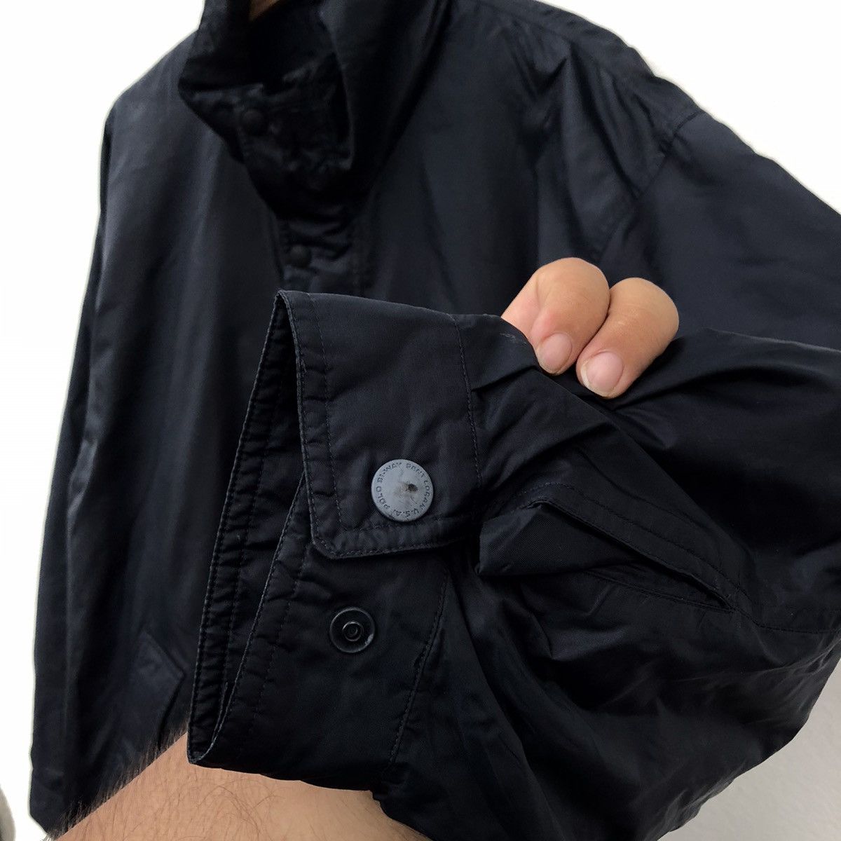 Japanese Brand ULTIMATE BLACK ZIPPER JACKET POLO BI-WAY SENTLORAN Size US L / EU 52-54 / 3 - 5 Thumbnail