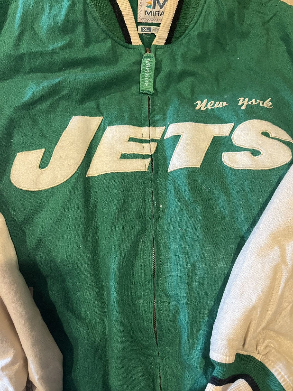 Mirage New York Jets Vintage Mirage Jacket Size XL Size US XL / EU 56 / 4 - 2 Thumbnail