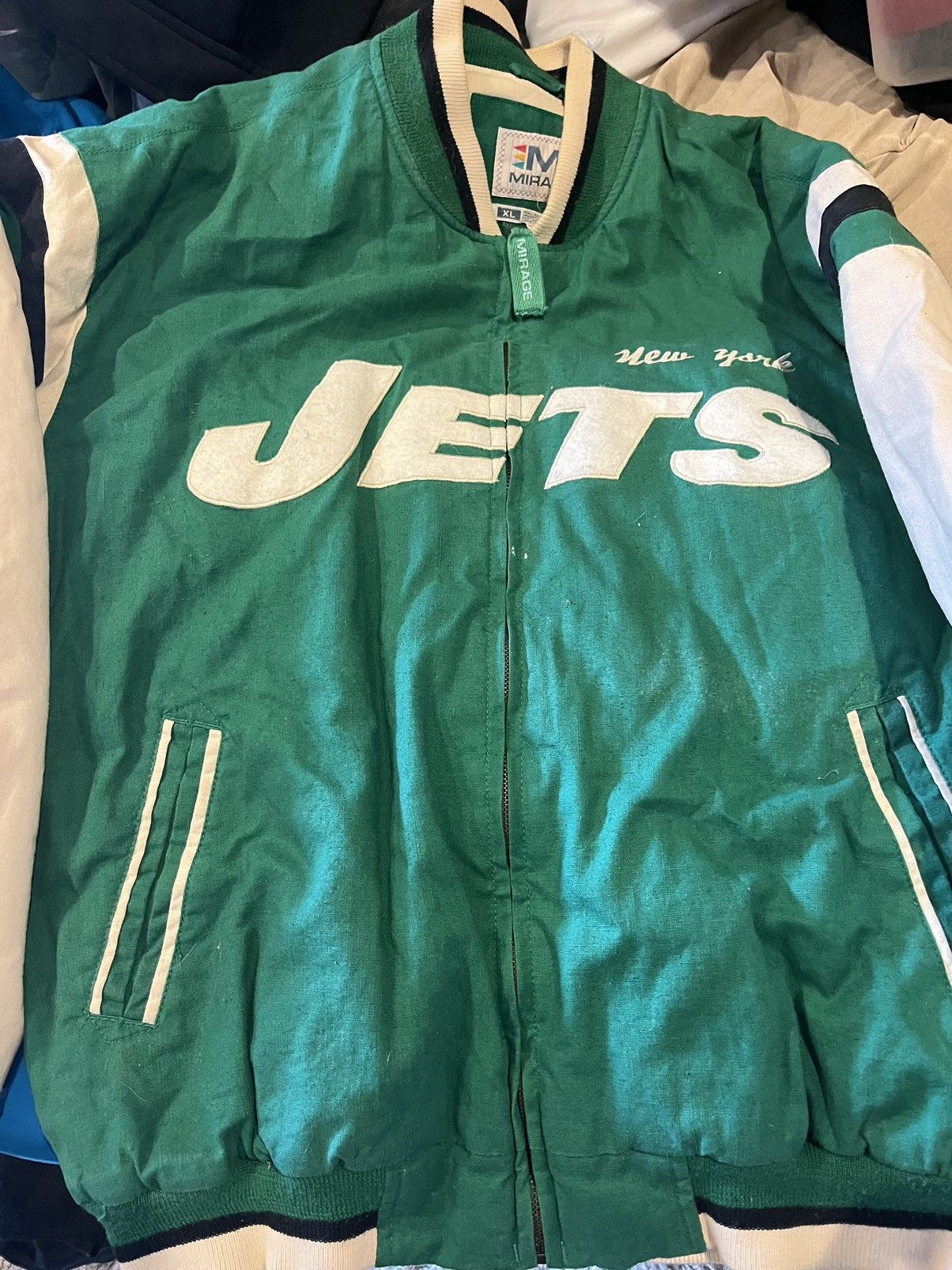 Mirage New York Jets Vintage Mirage Jacket Size XL Size US XL / EU 56 / 4 - 5 Thumbnail