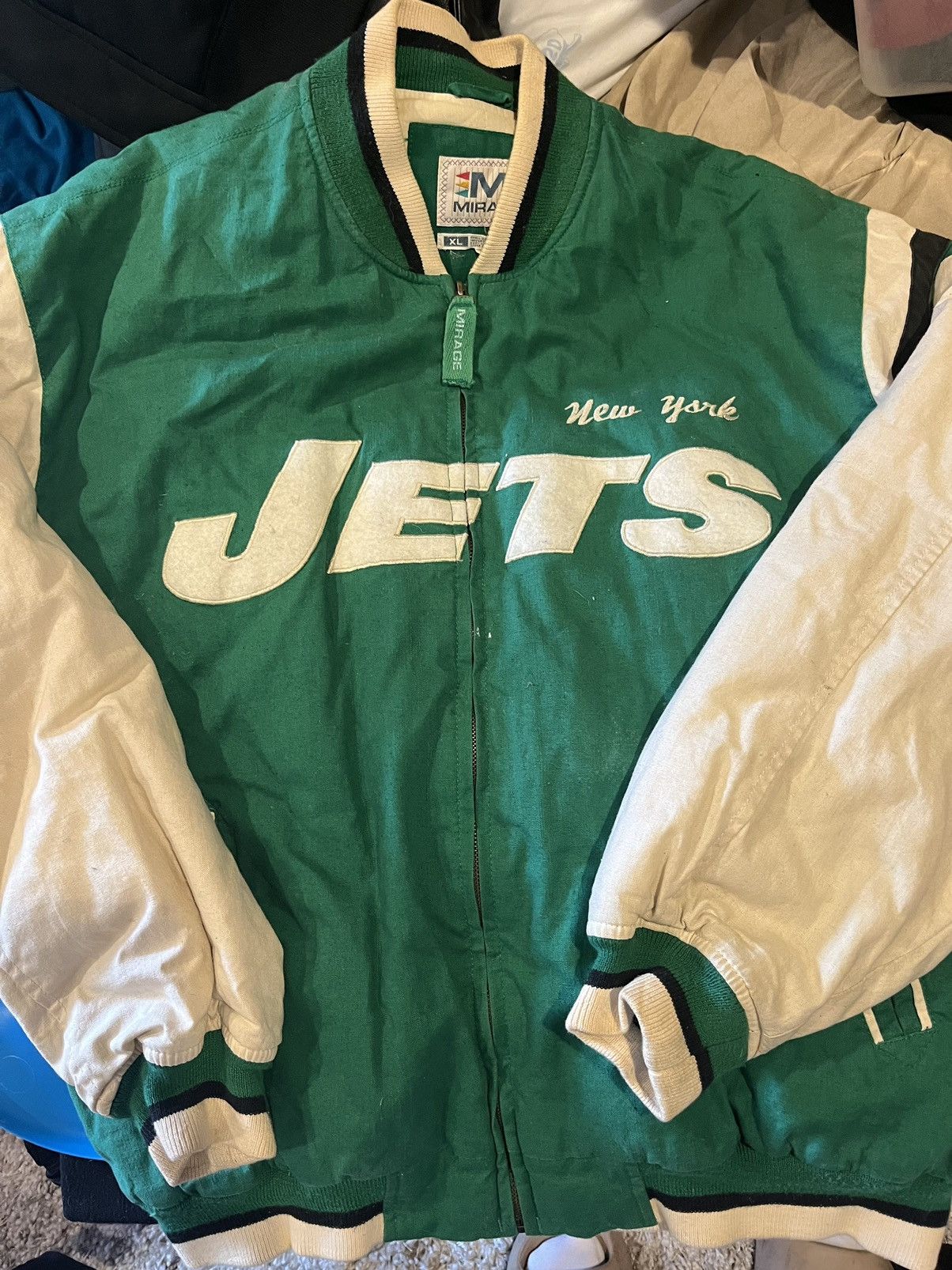 Mirage New York Jets Vintage Mirage Jacket Size XL Size US XL / EU 56 / 4 - 1 Thumbnail
