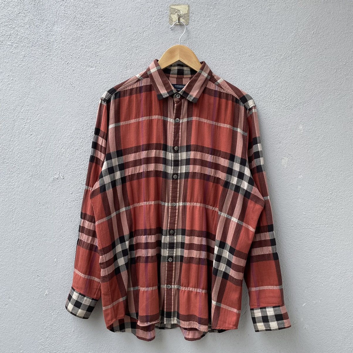 Burberry Vintage Burberry Nova Check Button Up Shirt Size US XL / EU 56 / 4 - 1 Thumbnail