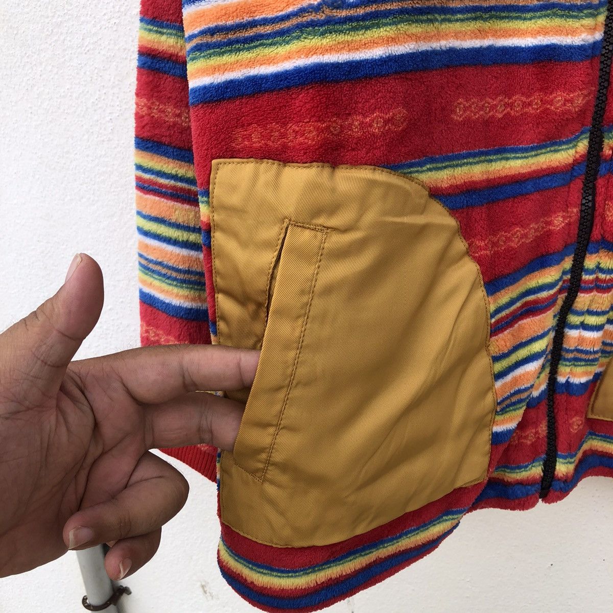 Japanese Brand TITICACA HOODIE ZIPPER JACKET COLOURFUL DESIGN Size US M / EU 48-50 / 2 - 7 Thumbnail