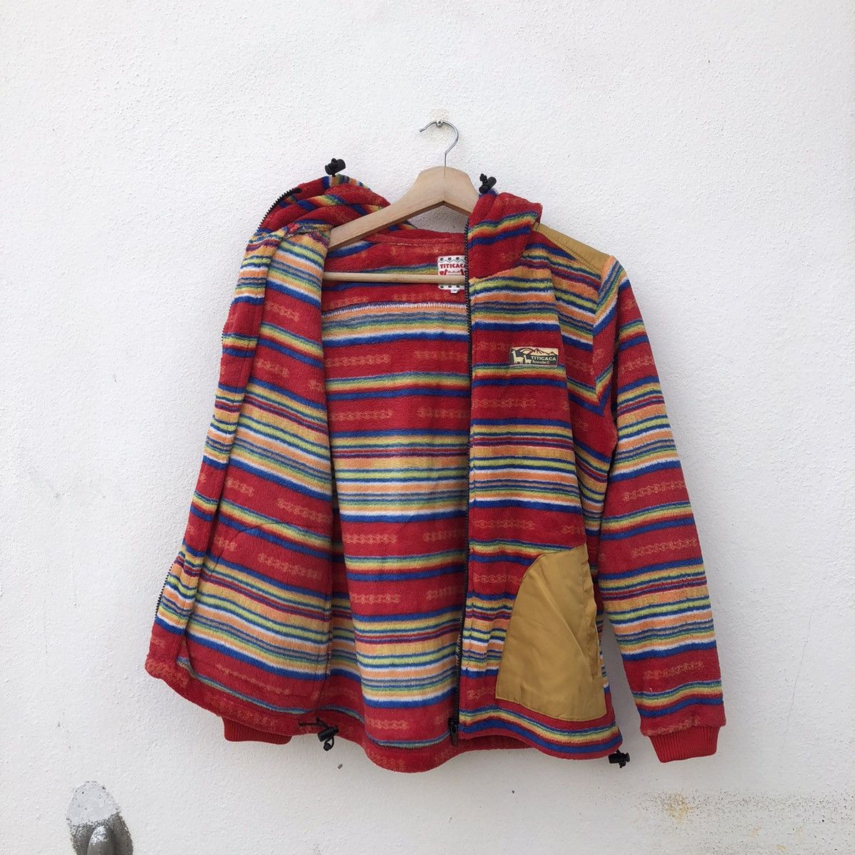 Japanese Brand TITICACA HOODIE ZIPPER JACKET COLOURFUL DESIGN Size US M / EU 48-50 / 2 - 12 Thumbnail