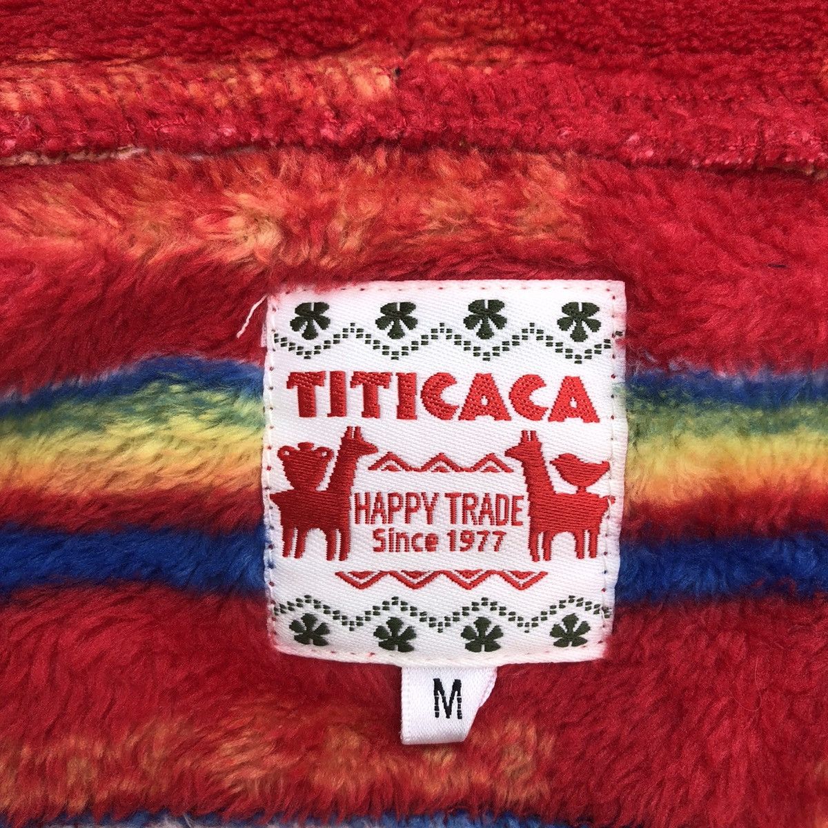 Japanese Brand TITICACA HOODIE ZIPPER JACKET COLOURFUL DESIGN Size US M / EU 48-50 / 2 - 13 Thumbnail