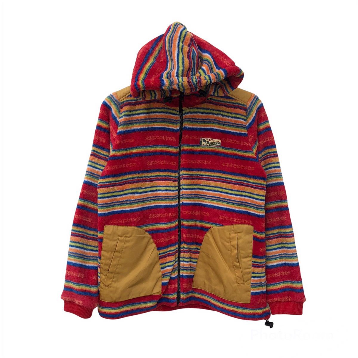 Japanese Brand TITICACA HOODIE ZIPPER JACKET COLOURFUL DESIGN Size US M / EU 48-50 / 2 - 1 Thumbnail