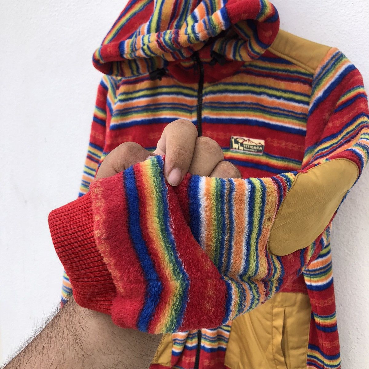 Japanese Brand TITICACA HOODIE ZIPPER JACKET COLOURFUL DESIGN Size US M / EU 48-50 / 2 - 6 Thumbnail