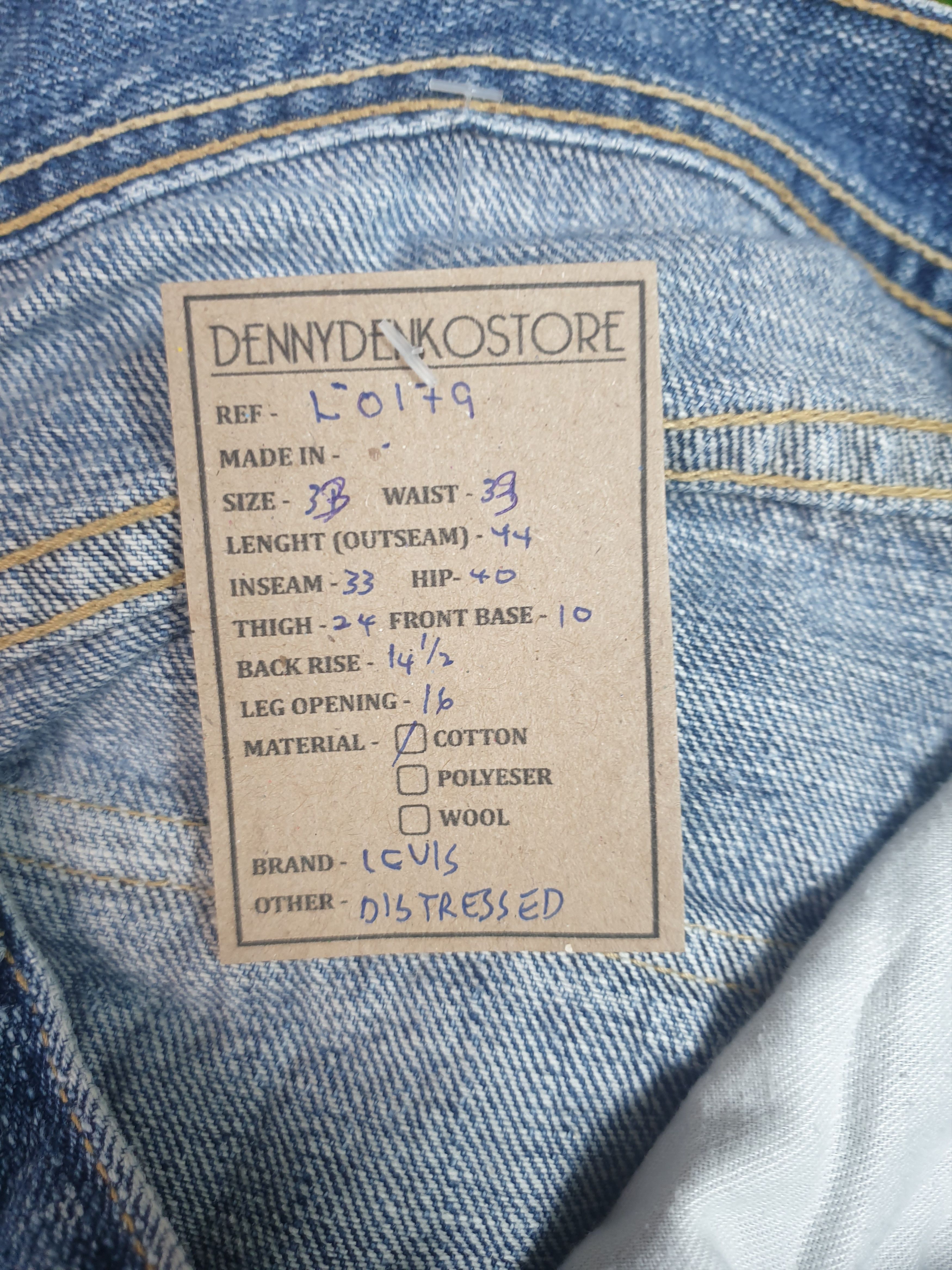 Levi's LEVIS Single Pocket Faded Distressed Size 32X33 Jeans L0179 Size US 32 / EU 48 - 15 Thumbnail