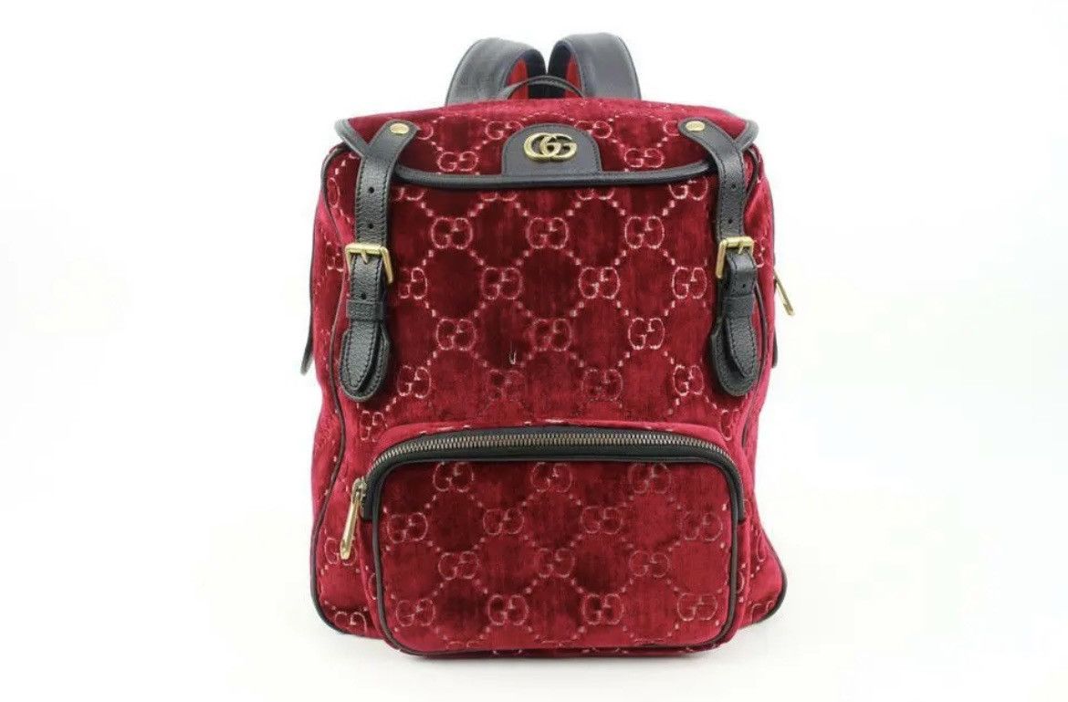 Gucci Gucci GG Velour Marmont Backpack Size ONE SIZE - 17 Thumbnail