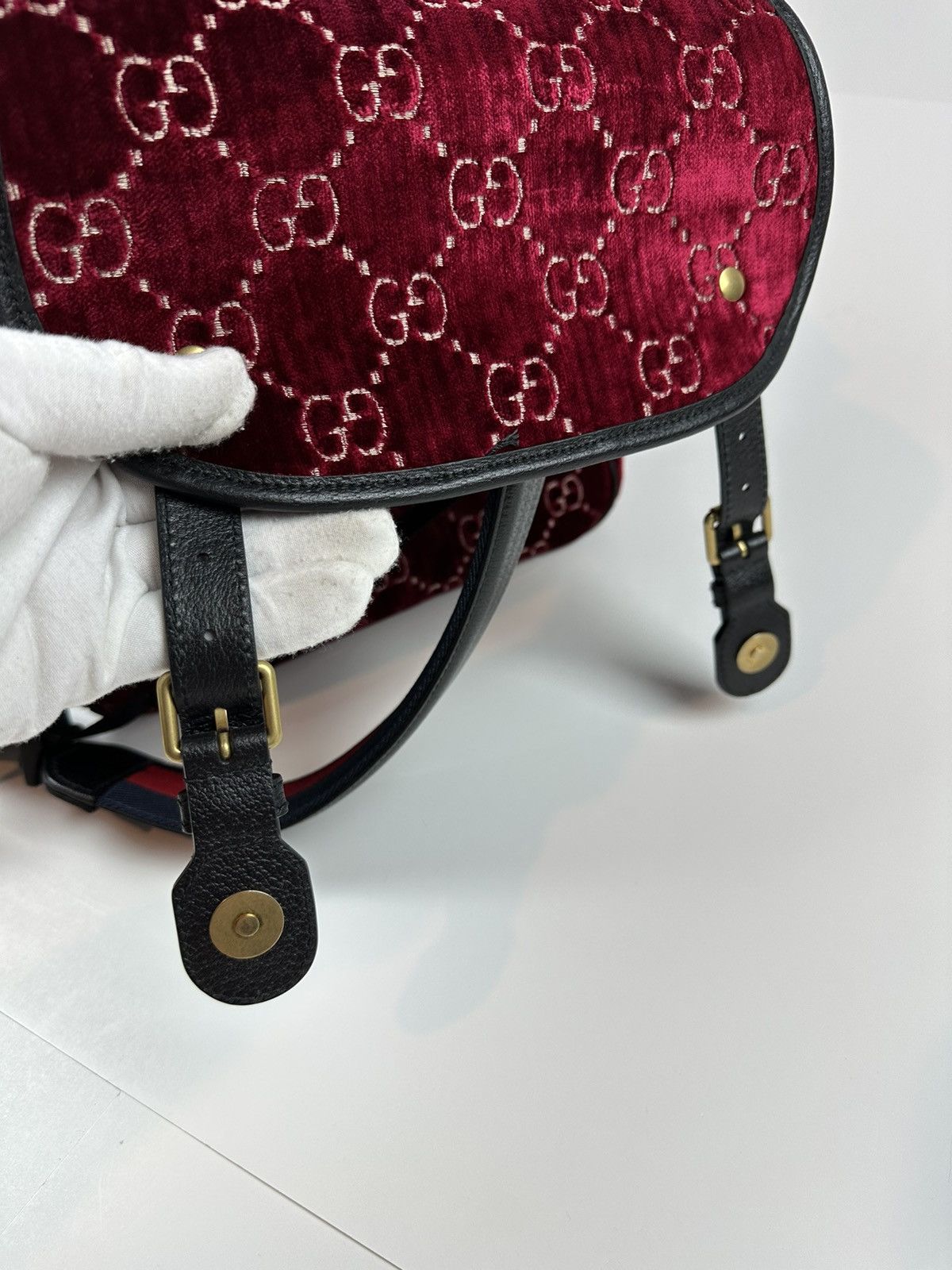 Gucci Gucci GG Velour Marmont Backpack Size ONE SIZE - 10 Thumbnail