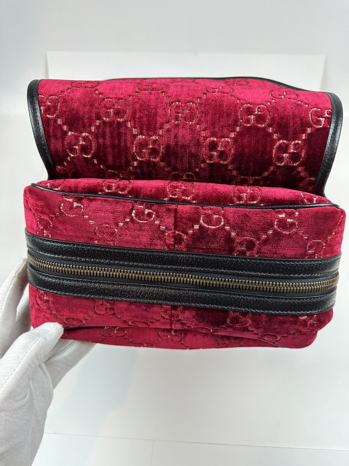 Gucci Gucci GG Velour Marmont Backpack Size ONE SIZE - 7 Thumbnail