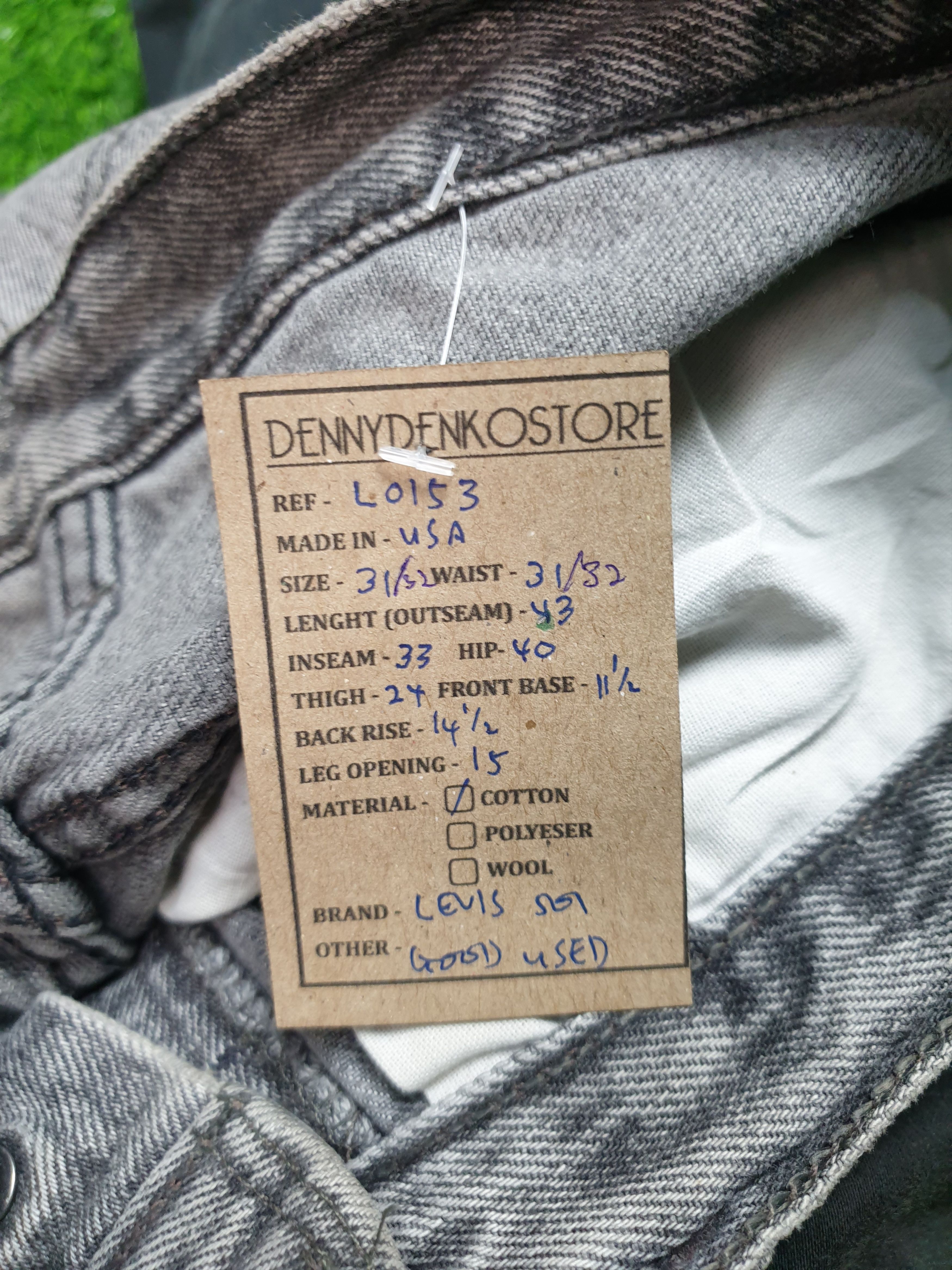 Levi's Vintage LEVIS 501 Light Wash Faded Black 31X33 Jeans L0153 Size US 31 - 15 Thumbnail