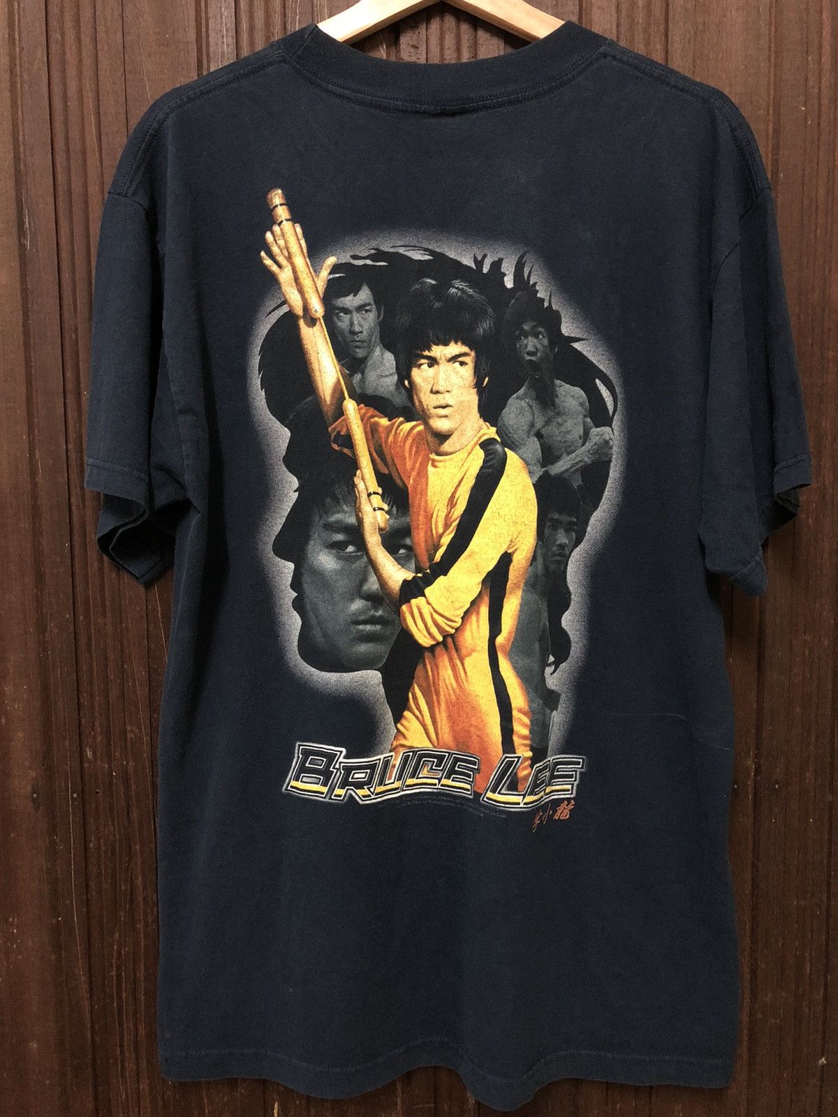Vintage Vintage Legendary Bruce Lee Big Print Rare T Shirt Size US L / EU 52-54 / 3 - 1 Thumbnail