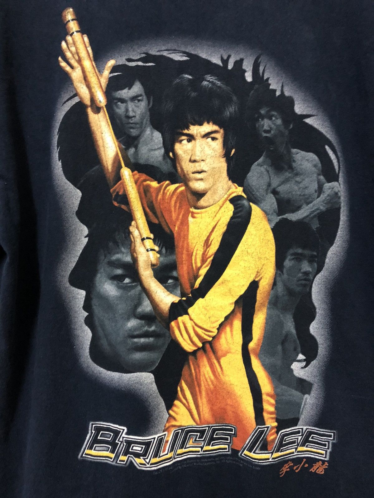 Vintage Vintage Legendary Bruce Lee Big Print Rare T Shirt Size US L / EU 52-54 / 3 - 6 Thumbnail