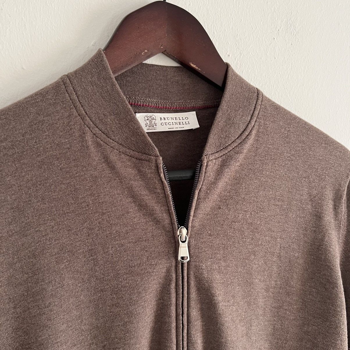 Brunello Cucinelli Brunello Cucinelli Brown Zip Hoodie Size US M / EU 48-50 / 2 - 3 Thumbnail