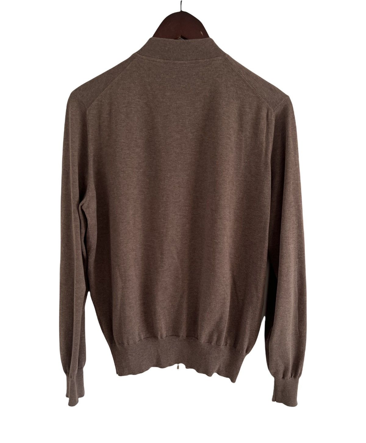 Brunello Cucinelli Brunello Cucinelli Brown Zip Hoodie Size US M / EU 48-50 / 2 - 2 Thumbnail