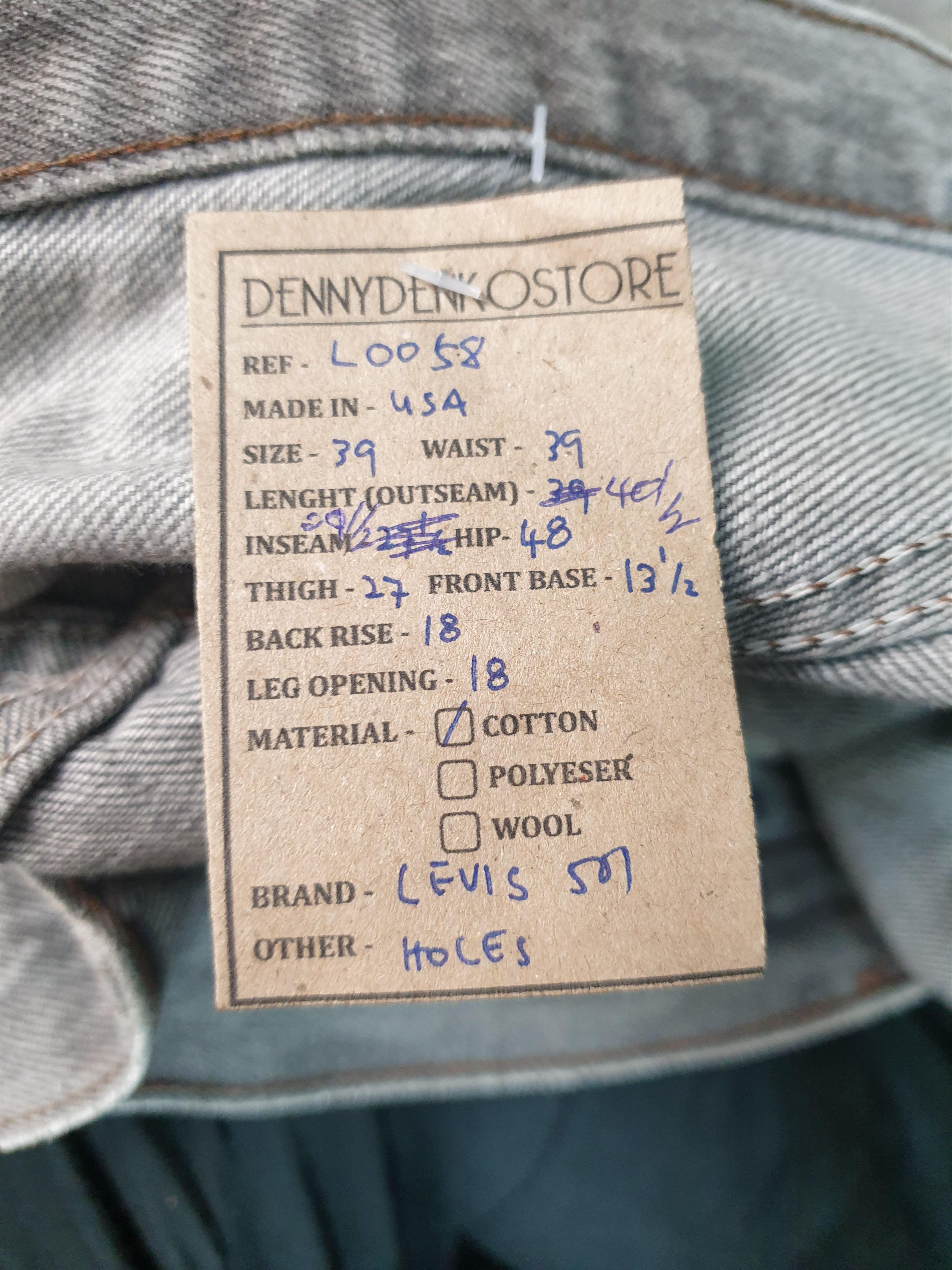 Levi's Vintage Clothing Vintage LEVIS 501 Sun Faded Distressed 39X29.5 Jeans L0058 Size US 39 - 14 Thumbnail