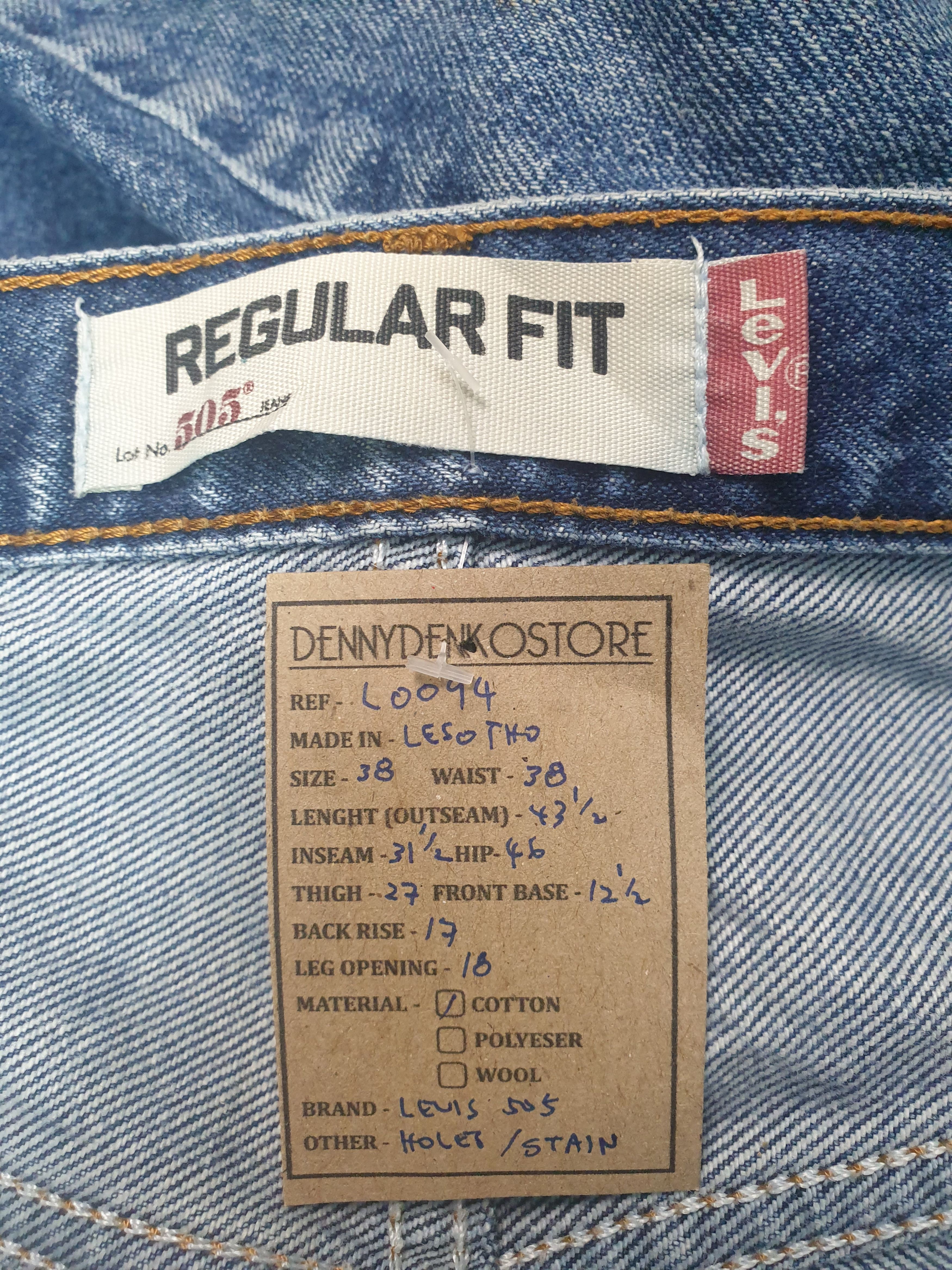 Levi's Vintage LEVIS 505 Faded Distressed Size 38X31.5 Jeans L0094 Size US 38 / EU 54 - 10 Thumbnail