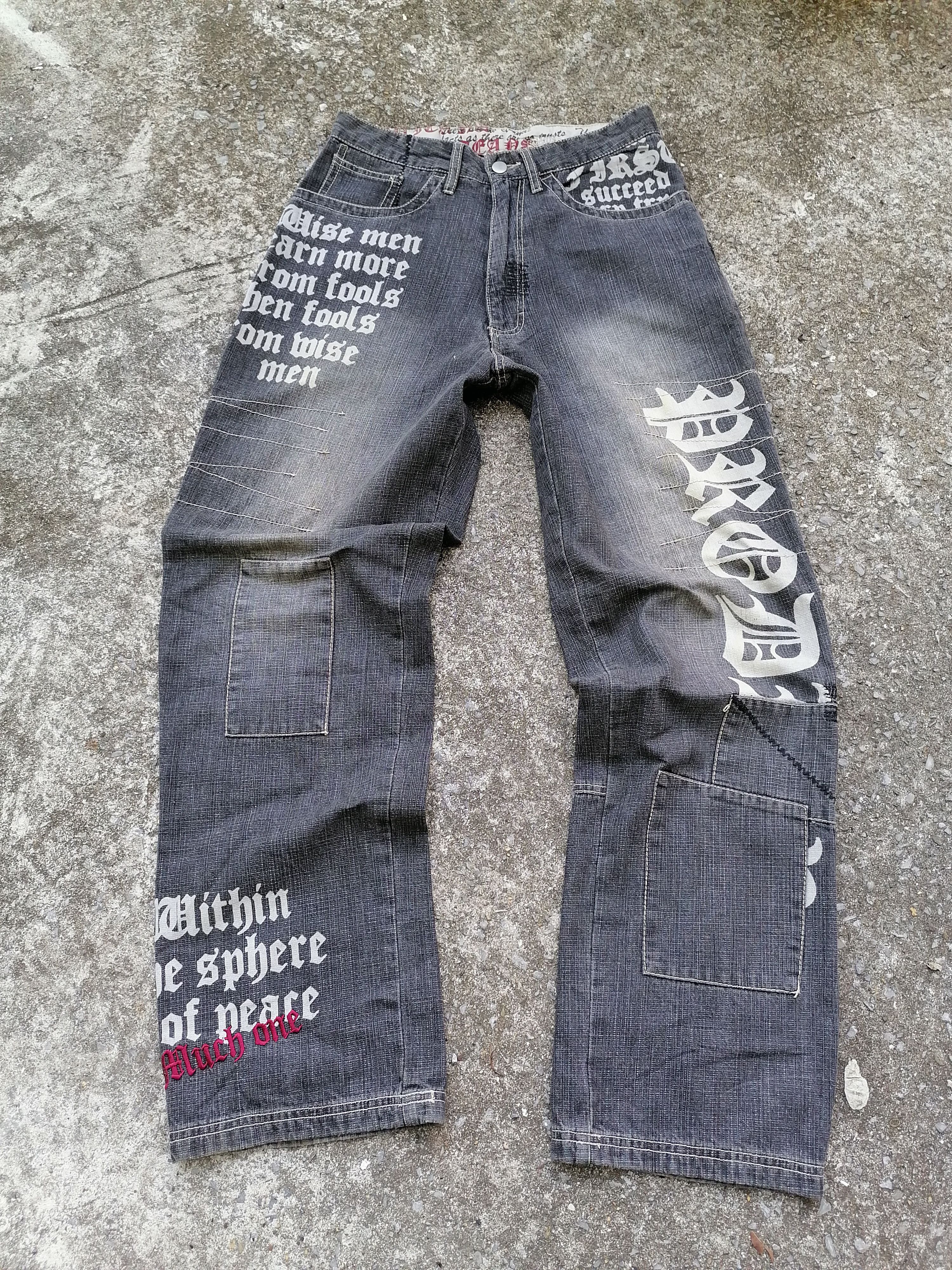 Other Unknown Brand Nice Design Jeans Size US 30 / EU 46 - 1 Thumbnail