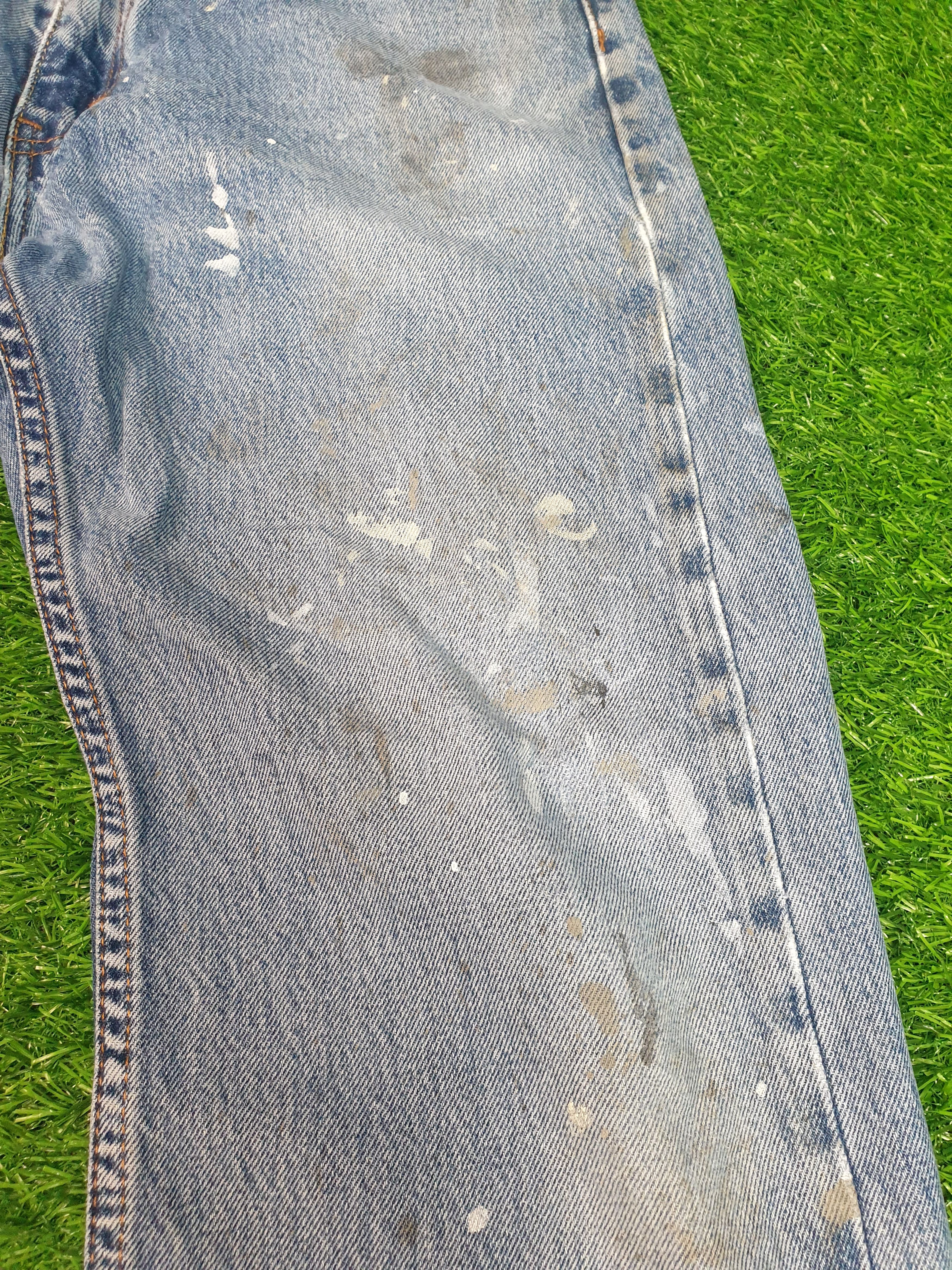 Levi's LEVIS Light Wash Distressed Size 33X28.5 Jeans L0163 Size US 33 - 7 Thumbnail