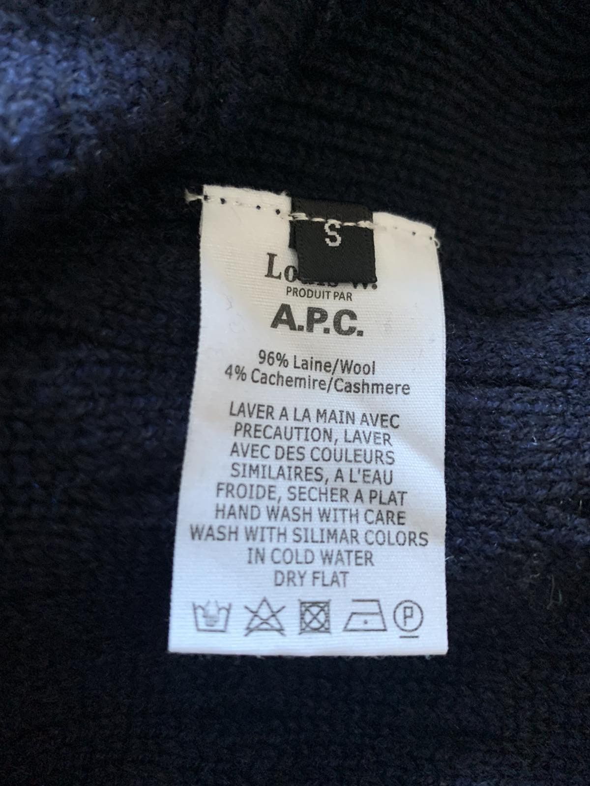 A.P.C. × Louis W. 🔥🔥 A.P.C x Louis W Navy Wool Sweater Size US S / EU 44-46 / 1 - 5 Thumbnail
