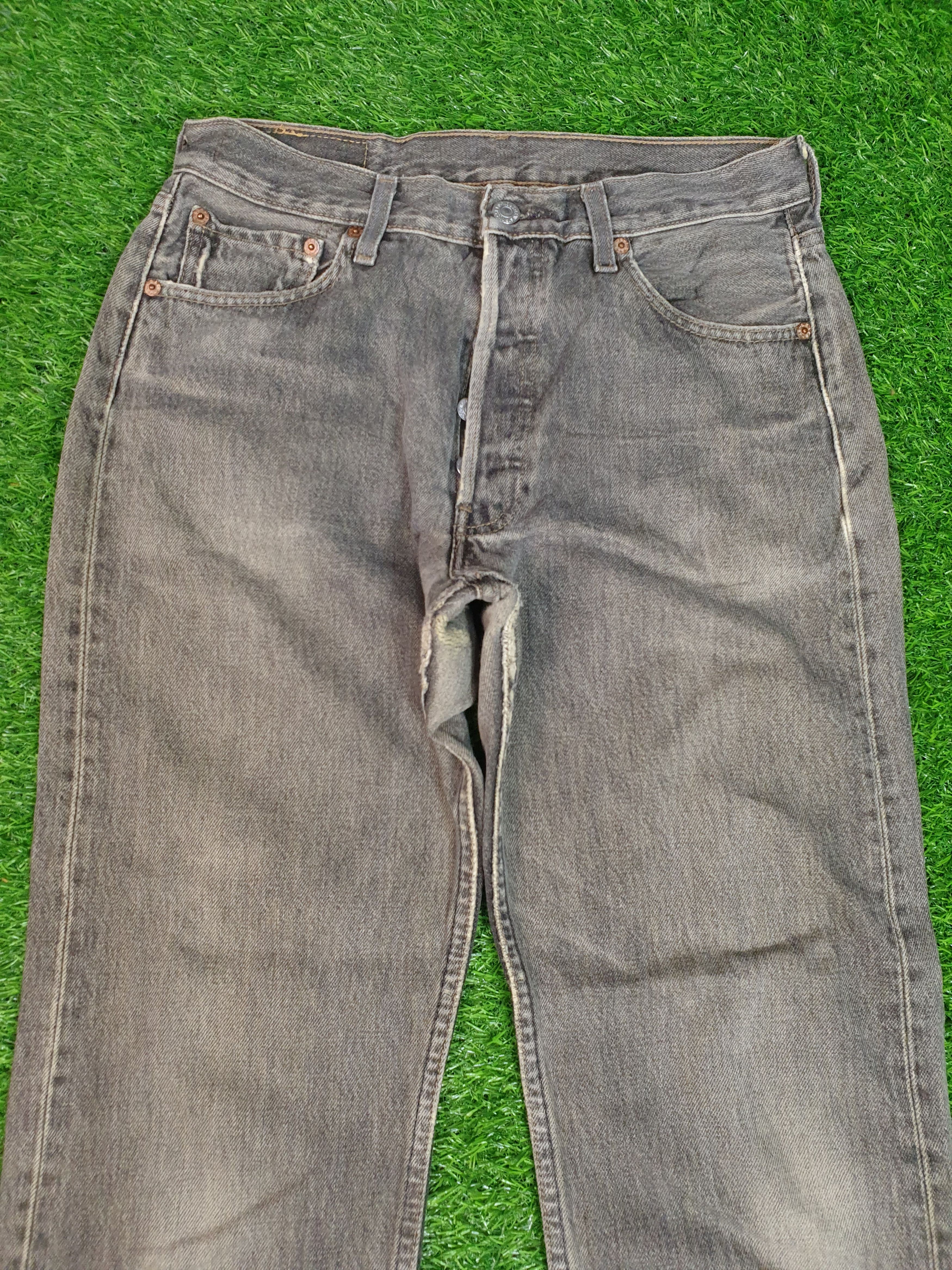 Levi's LEVIS 501 Light Wash Faded Black Size 29X28.5 Jeans L0152 Size US 29 - 5 Thumbnail