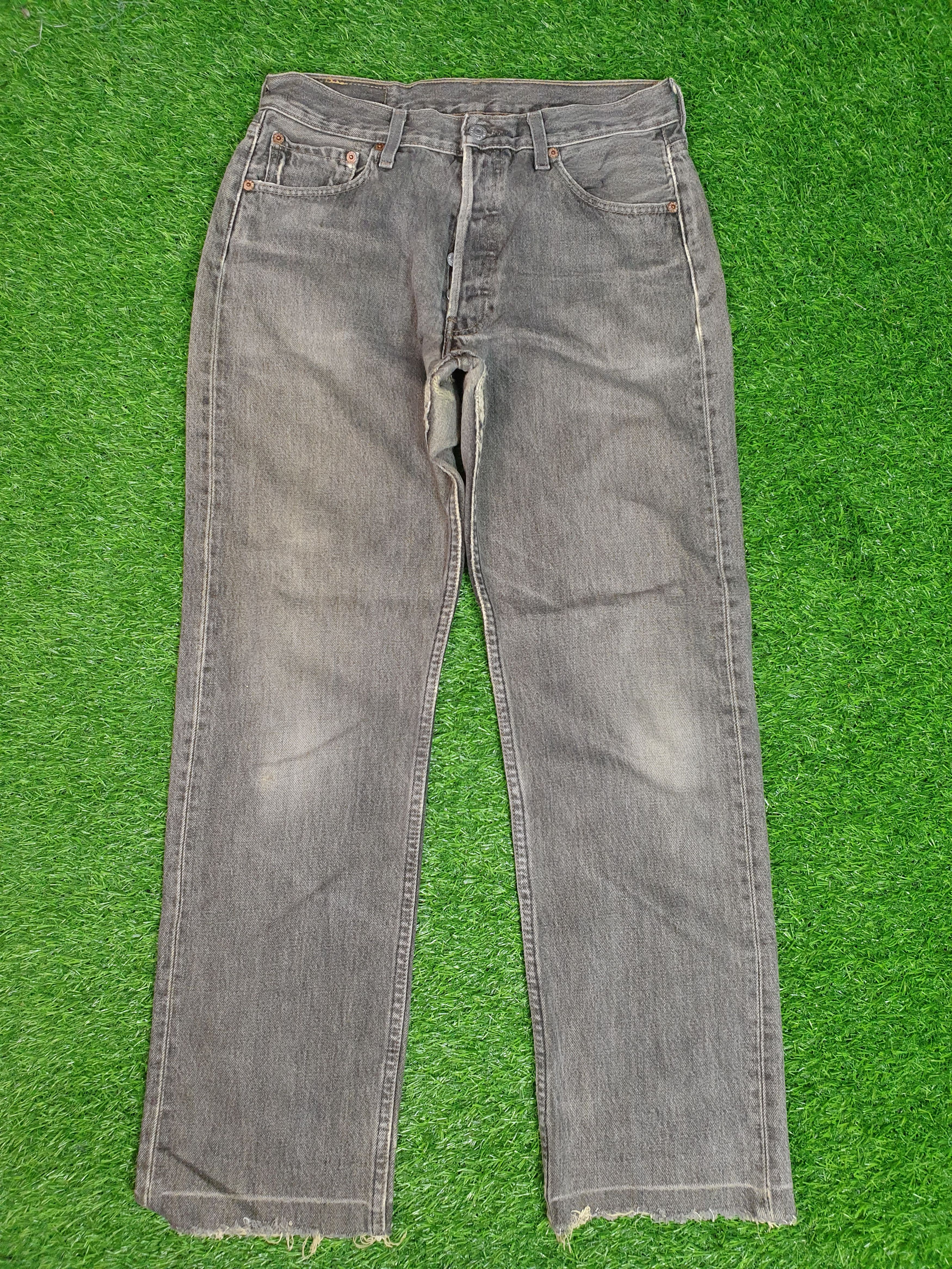 Levi's LEVIS 501 Light Wash Faded Black Size 29X28.5 Jeans L0152 Size US 29 - 1 Thumbnail