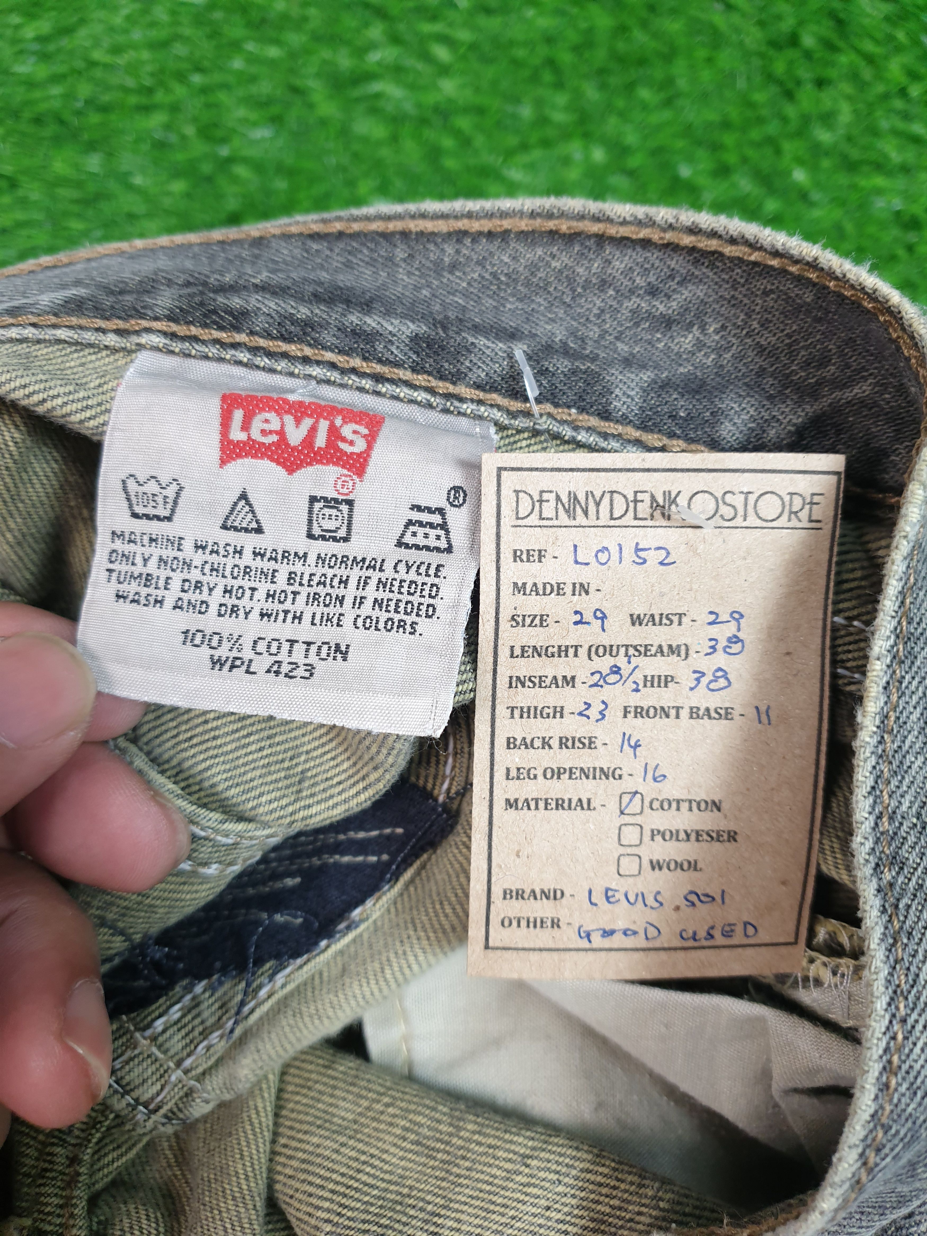 Levi's LEVIS 501 Light Wash Faded Black Size 29X28.5 Jeans L0152 Size US 29 - 12 Thumbnail