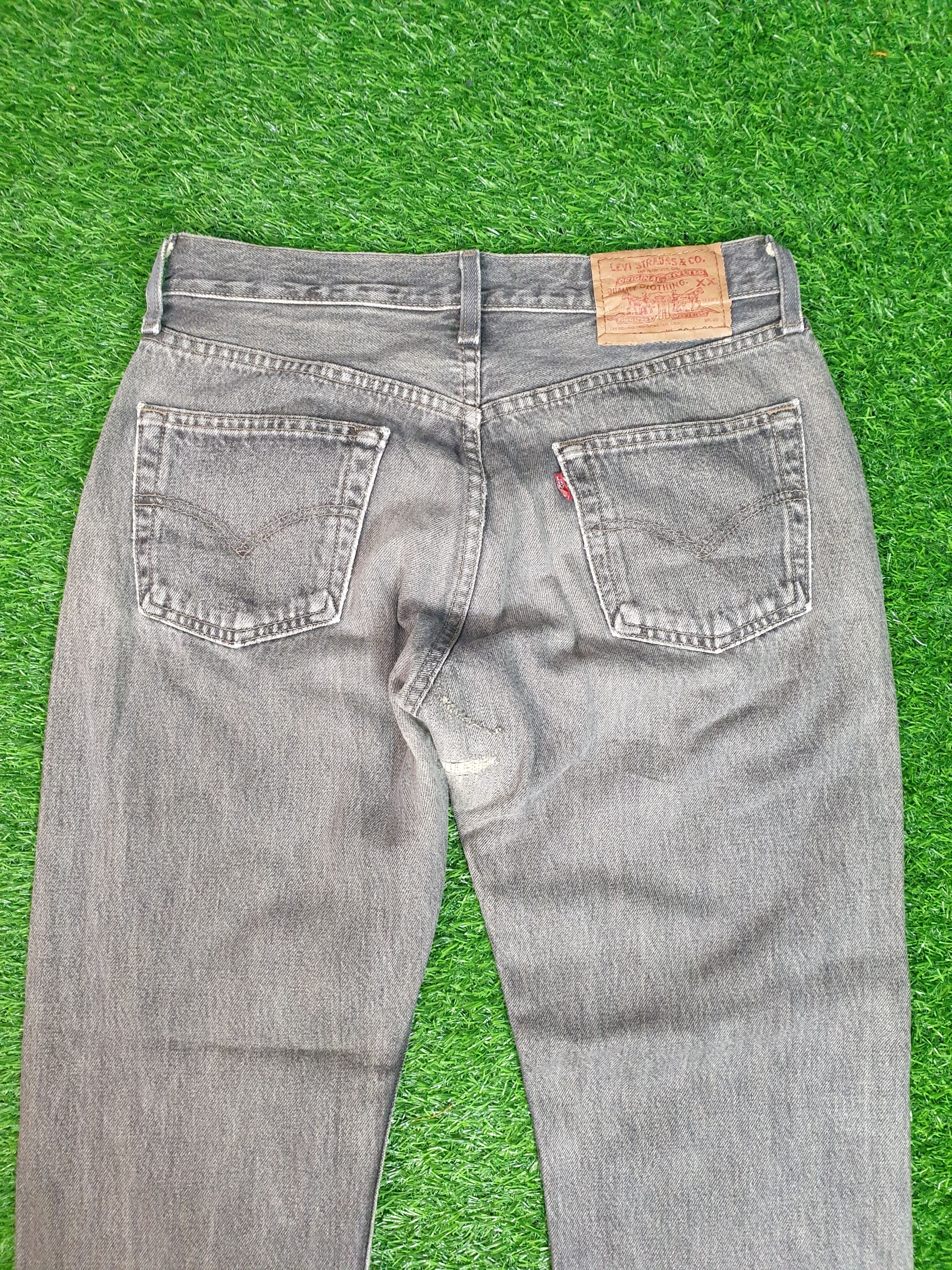 Levi's LEVIS 501 Light Wash Faded Black Size 29X28.5 Jeans L0152 Size US 29 - 4 Thumbnail