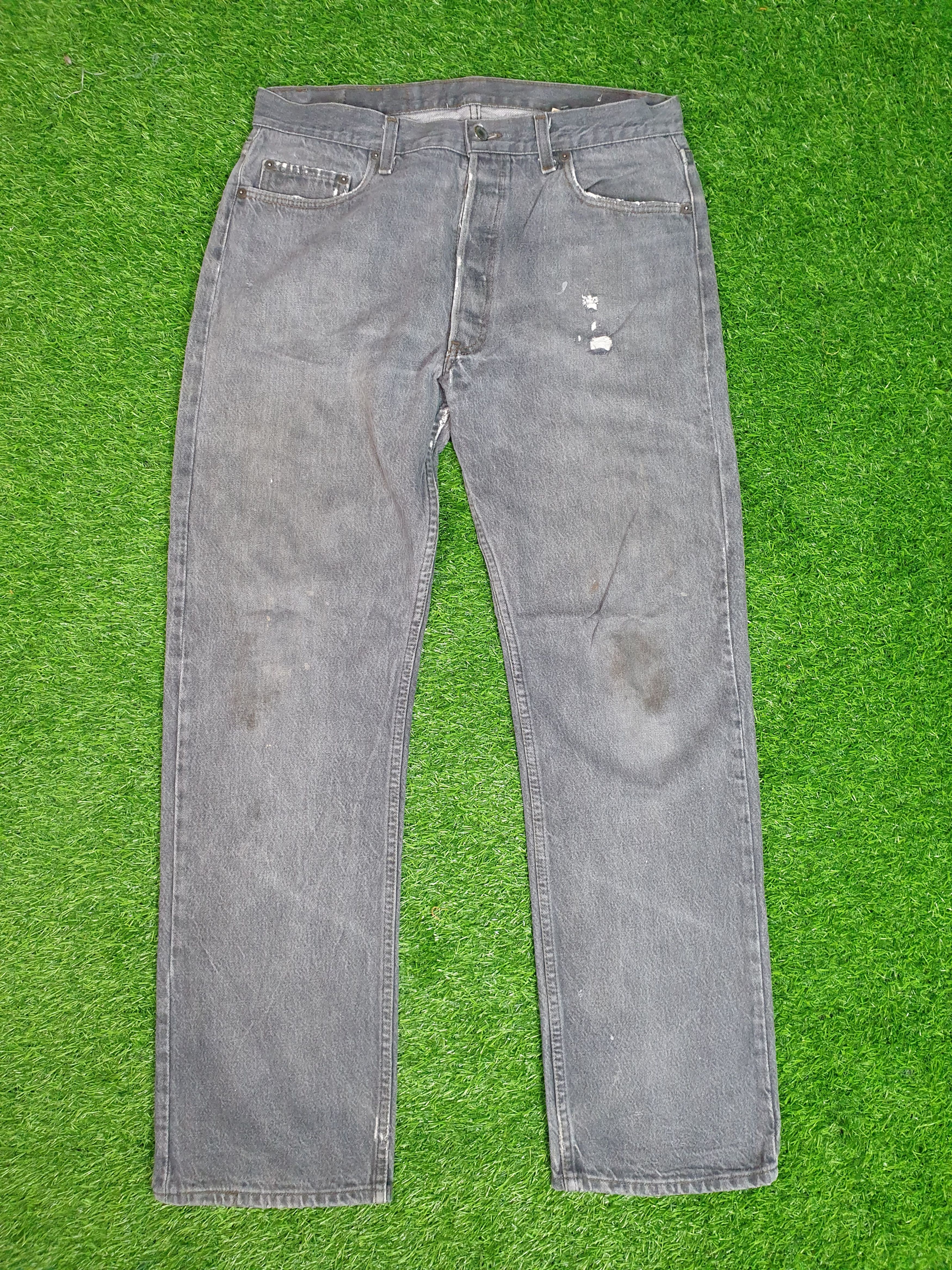 Levi's Vintage 90's LEVIS 501 Rusty Faded Black 35X31 Jeans L0150 Size US 35 - 1 Thumbnail