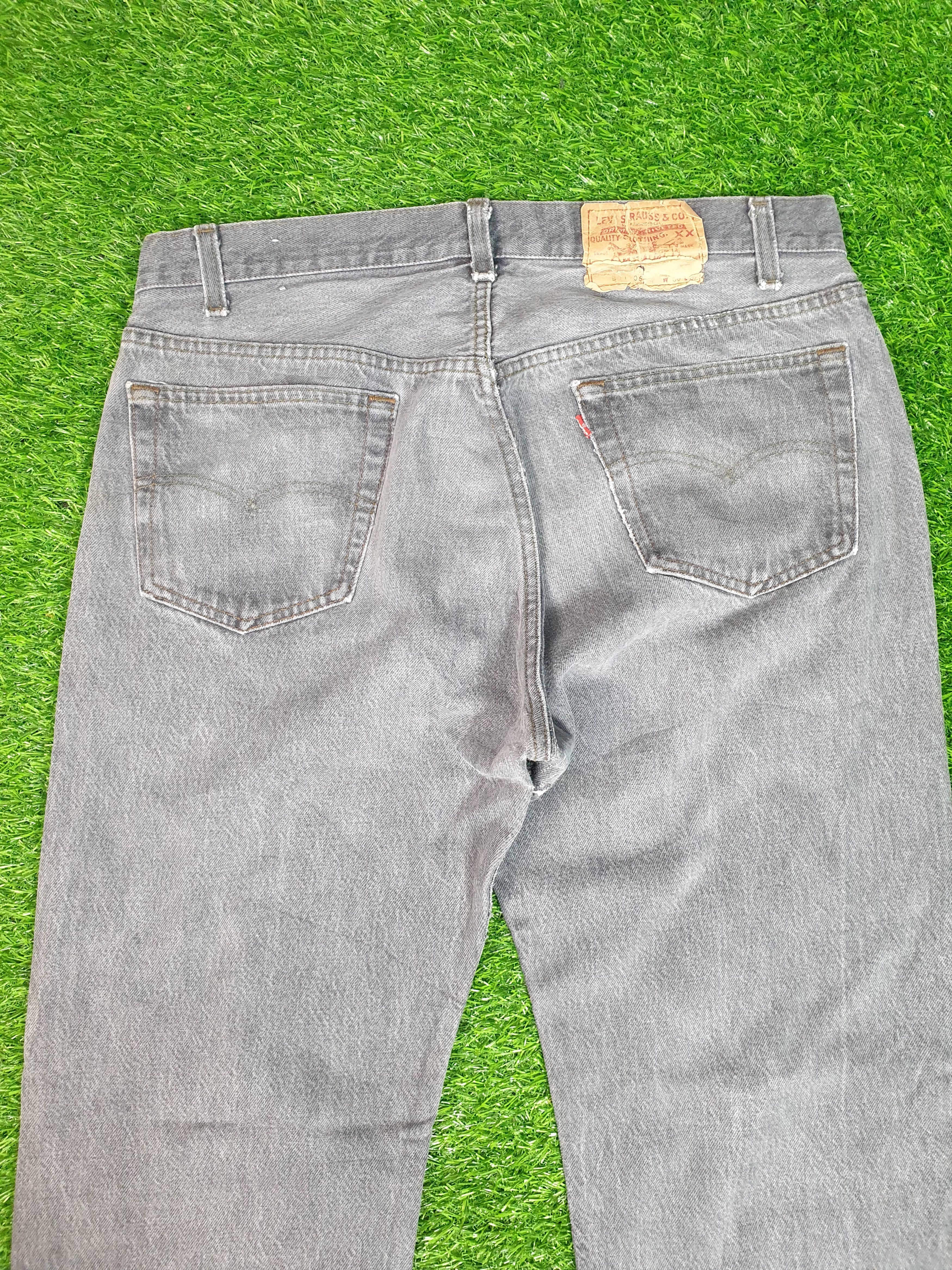 Levi's Vintage 90's LEVIS 501 Rusty Faded Black 35X31 Jeans L0150 Size US 35 - 8 Thumbnail