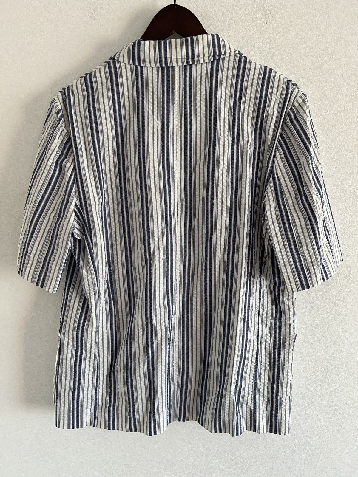 Burberry 🌸Vintage Burberry White Striped Blazer Size M / US 6-8 / IT 42-44 - 2 Thumbnail