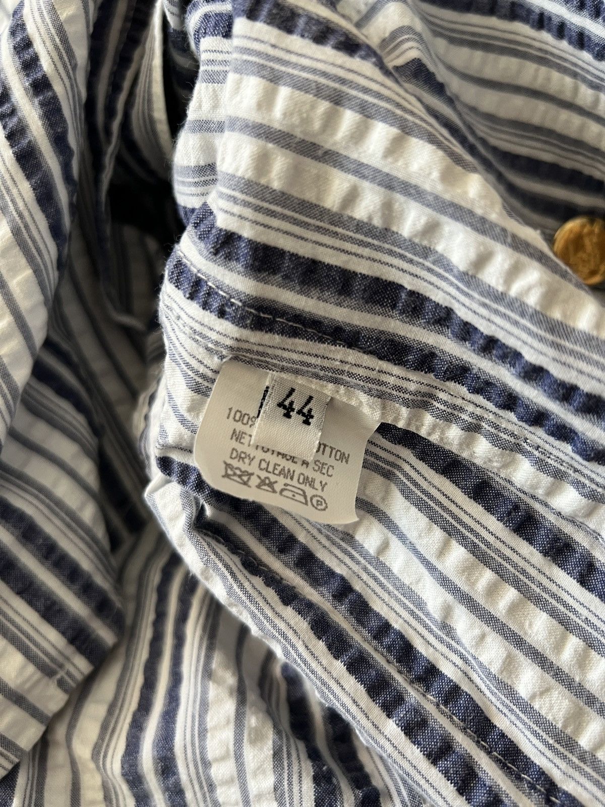 Burberry 🌸Vintage Burberry White Striped Blazer Size M / US 6-8 / IT 42-44 - 9 Thumbnail