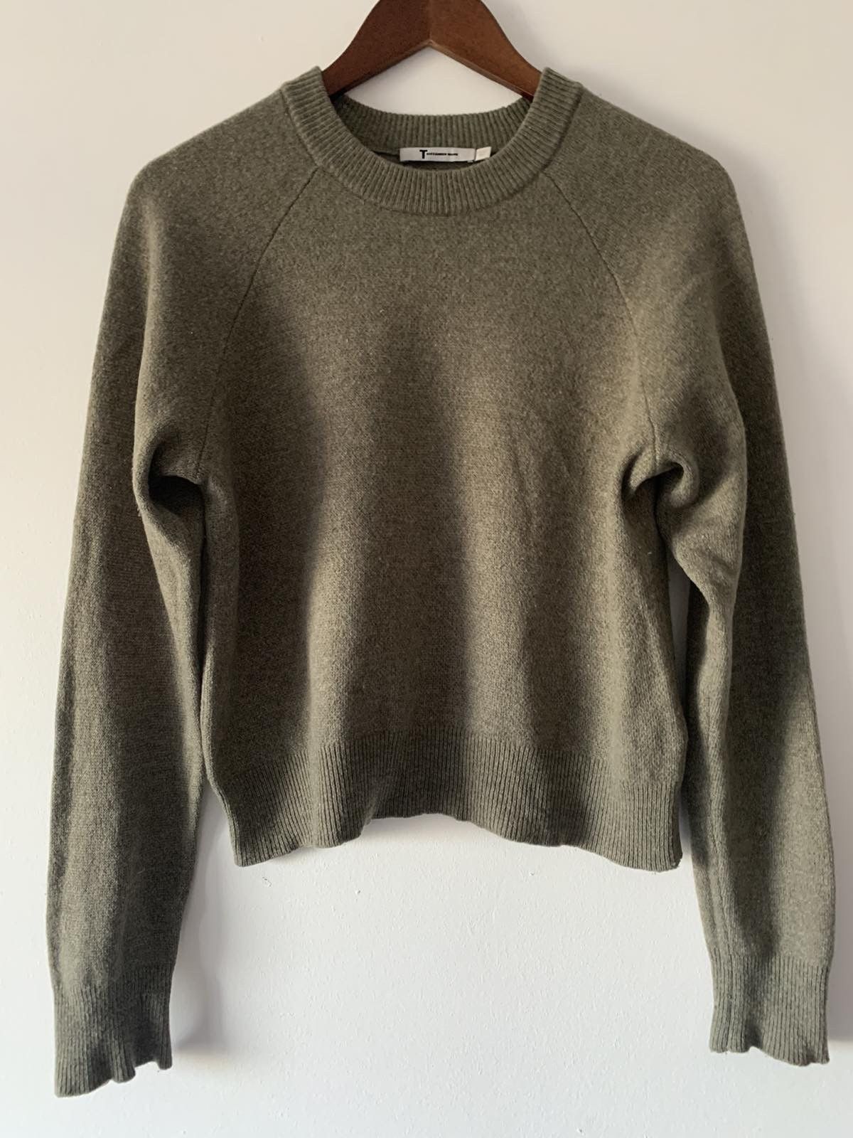 image of Alexander Wang Wool Sweater in Green, Women's (Size Small)